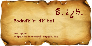Bodnár Ábel névjegykártya